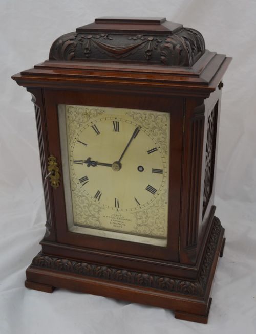 A Dent of London Twin Fusee Bracket Clock
