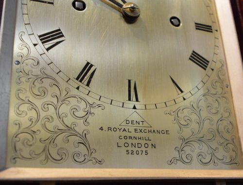 fig 1. A Dent of London Twin Fusee Bracket Clock