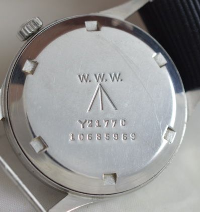 fig 1. 1945 Omega 'Dirty Dozen' British Military Wristwatch