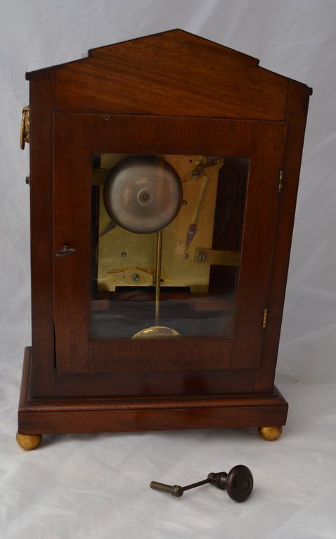 fig 1. Thomas Iorns of Alcester Twin Fusee Bracket clock