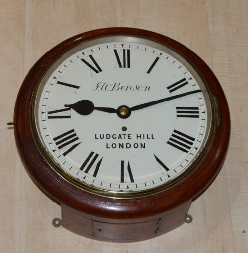 J W Benson of London Fusee Dial Wall Clock