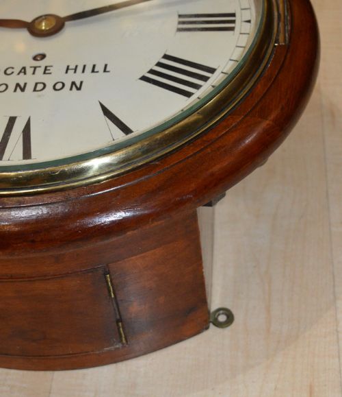 fig 1. J W Benson of London Fusee Dial Wall Clock