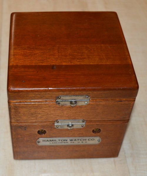 fig 1. Marine Ships Chronometer by Hamilton WW2 Period