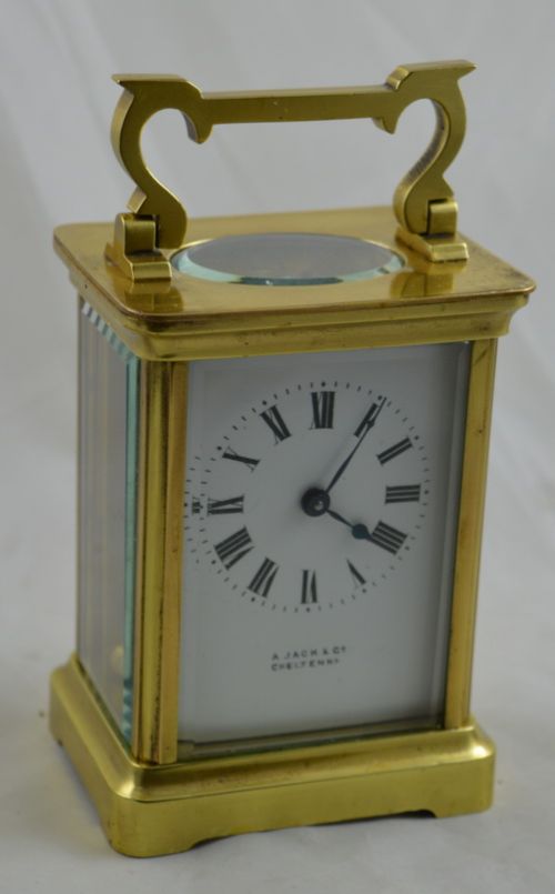 French Carriage Clock Retailed by a Jack of Cheltenham