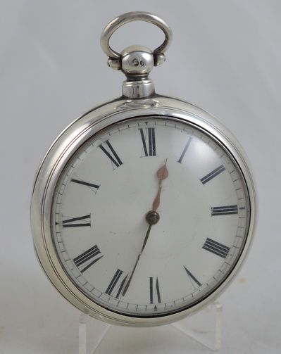 1833 Silver Verge Fusee Pocket Watch, Bedwell, Colchester