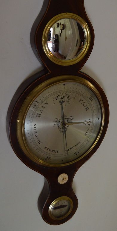 fig 1. Caprani, Bristol Mahogany Barometer