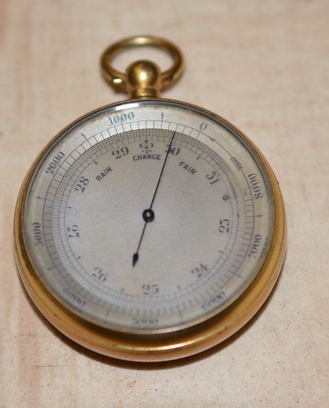 A Gilded Pocket Barometer