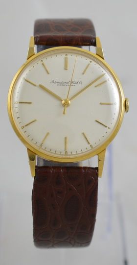1956 18k Iwc Schaffhausen Wristwatch with Box