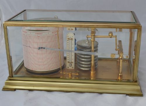 Antique Barograph James Lucking Birmingham & Leicester