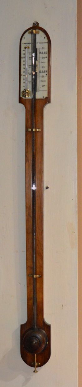 Victorian Rosewood Stick Barometer Freeman of Great Yarmouth