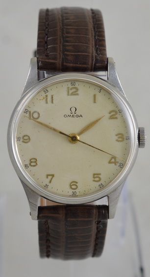 1944 Omega Stainless Steel 30t2 Sc Wristwatch