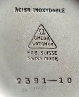 fig 1. 1944 Omega Stainless Steel 30T2 SC Wristwatch