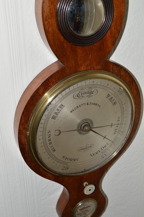 fig 1. Negretti & Zambra London mercury barometer