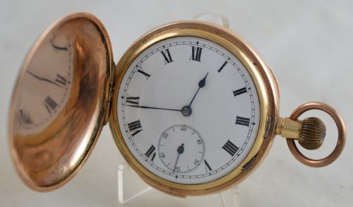 Quarter Repeating Full Hunter 9k Gold Pocket Watch