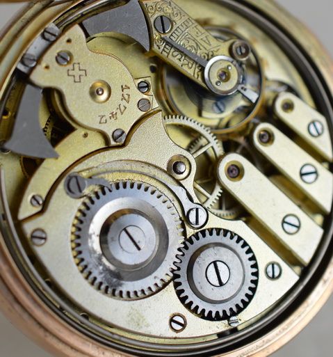fig 1. Quarter Repeating Full Hunter 9K Gold Pocket Watch