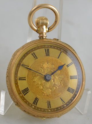 18k Gold Ladies Pocket Watch