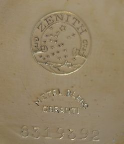 fig 1. 1946 Zenith pocket Watch