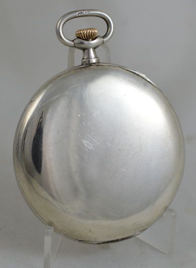 fig 1. 1924 Silver Half Hunter Pocket Watch