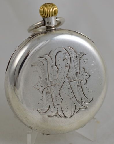 fig 1. 1899 Silver Pocket Watch, W Batty