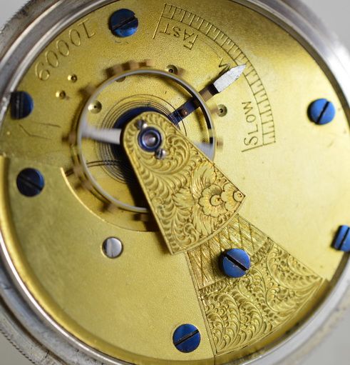 fig 1. 1892 English Silver Pocket Watch