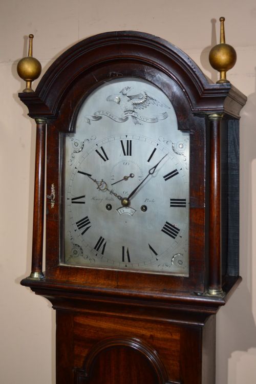 fig 1. A Small Georgian Longcase by Henry Watts, Poole