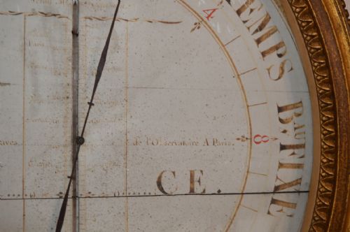 fig 1. French Large Gilt wood Early !9th Century Barometer