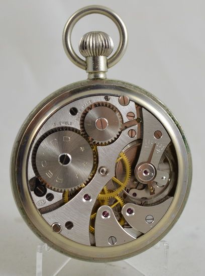 fig 1. Brass Cased Miners Pocket Watch