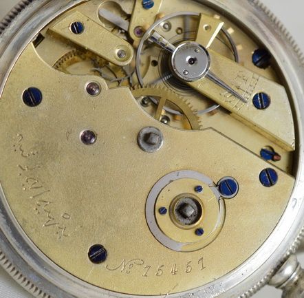 fig 1. 1895 Ottoman Market Full Hunter Pocket Watch