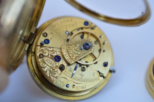 fig 1. A very fine quality 18K gold multi coloured gents Pocket Watch