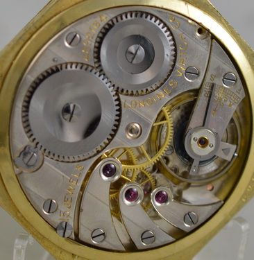 fig 1. 1928 Longines Octagonal Pocket Watch