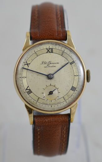 1954 9k Gold Jw Benson Wristwatch