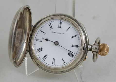 Small Silver Full Hunter Pocket Watch