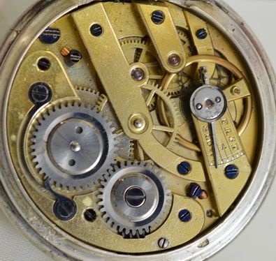 fig 1. Small Silver Full Hunter Pocket Watch