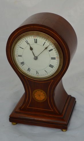 Edwardian Inlaid Mantel Clock