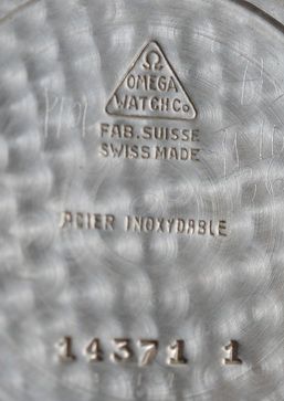 fig 1. 1955 Omega Stainless Steel Wristwatch, Cal 511