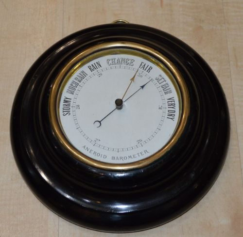 An Ebonised Victorian Barometer