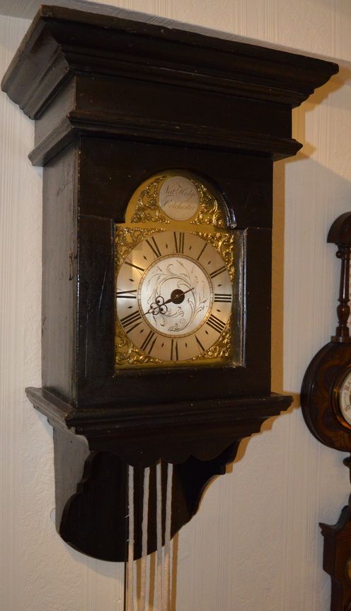 fig 1. Nathaniel Hedge of Colchester Hooded Wall Clock