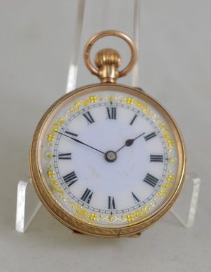 1907 9k Gold Ladies Pocket Watch