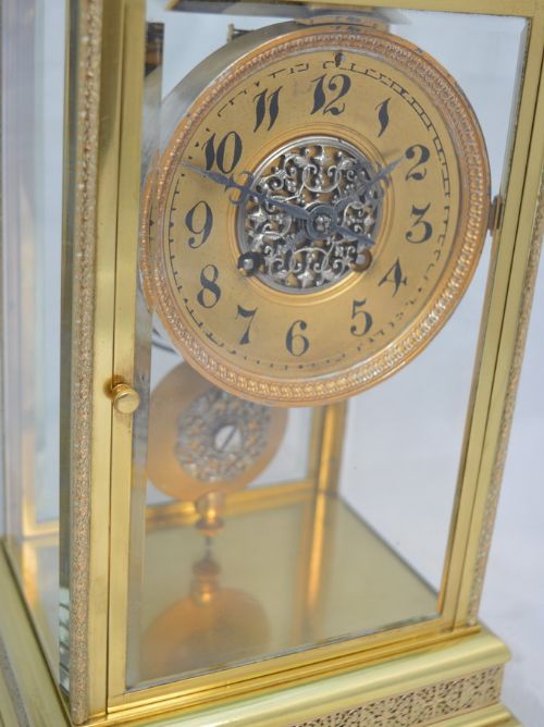 fig 1. A Four Glass Mantle Clock by Marti of Paris