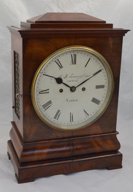 A Good Quality Georgian Fusee Baracket Clock by Savory of Cornhill, London