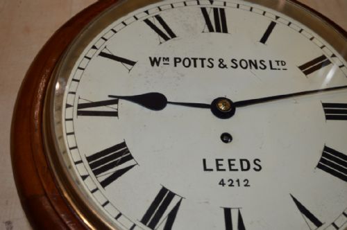 fig 1. An English Fusee Dial Clock by Potts & Sons Ltd. Leeds