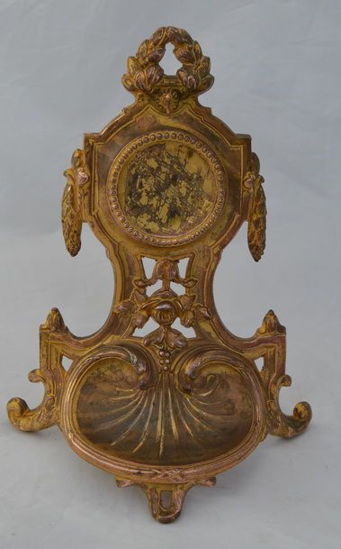 A Gilt Brass Pocket Watch Stand