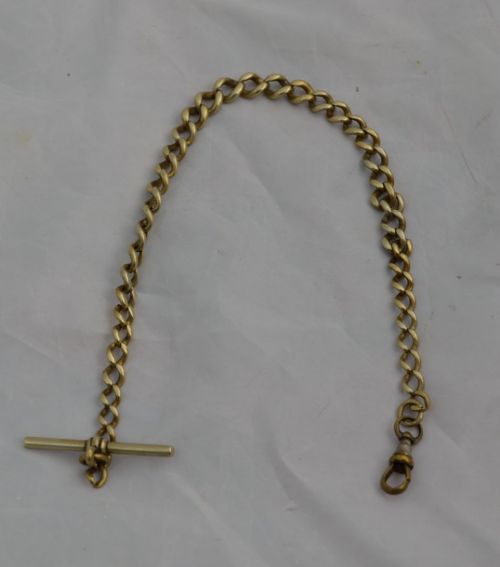 A Gilt Metal Pocket Watch Chain