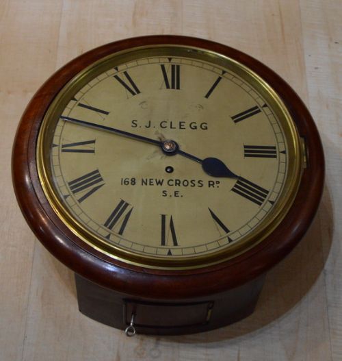 English Fusee Wall Clock, Clegg, London