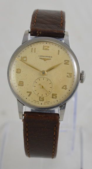 1952 Longines Stainless Steel Wristwatch