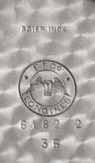 fig 1. 1952 Longines Stainless Steel Wristwatch
