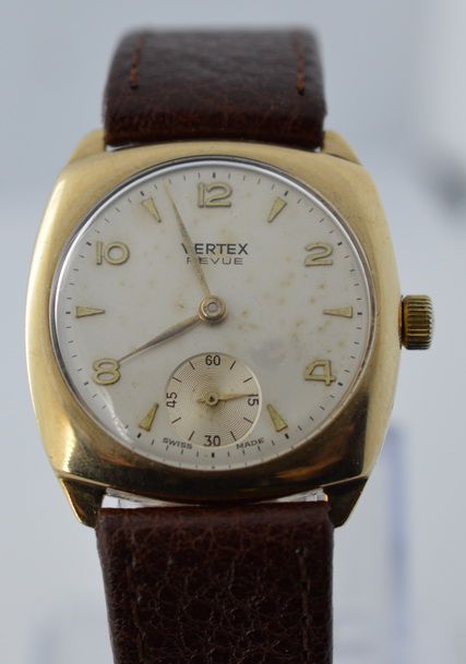 A Gold Vertex Revue Wristwatch