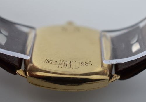 fig 1. A Gold Vertex Revue Wristwatch