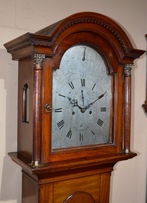 fig 1. A Georgian Guernsey Longcase Clock by John Williams