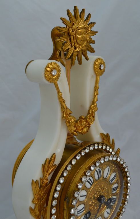 fig 1. A Stunning French Mystery Lyre Clock
